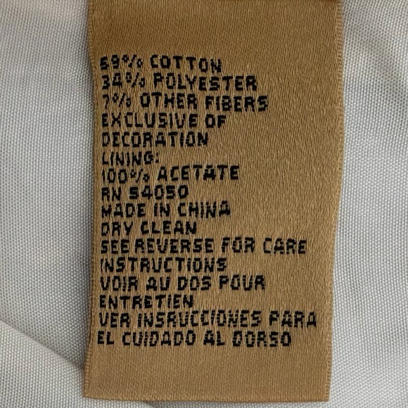 Kasper 3PC Ivory Jacquard Skirt Suit Beaded Jacket Shell Women Sz 8 - Picture 7 of 8